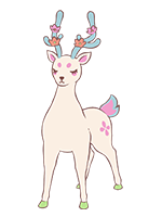 Rainbowdeer portrait