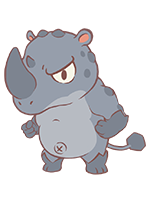 Mudhorn portrait
