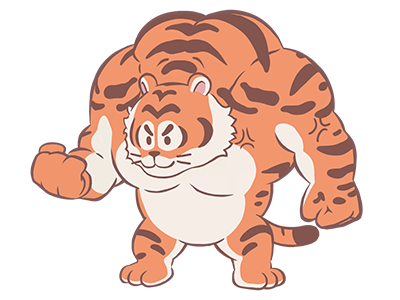 Muscletiger portrait